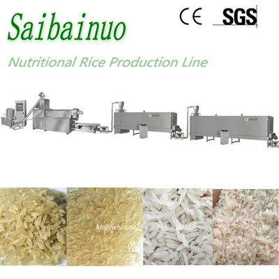 Khoom noj khoom haus Instant Rice Extruder Tshuab