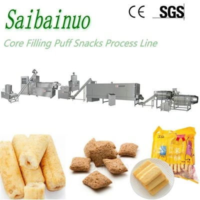 Sandwich Zaub Mov Thiab Puffed Snack Extruder Ntau Lawm Kab